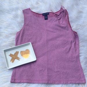 ANN TAYLOR Sleeveless striped shirt